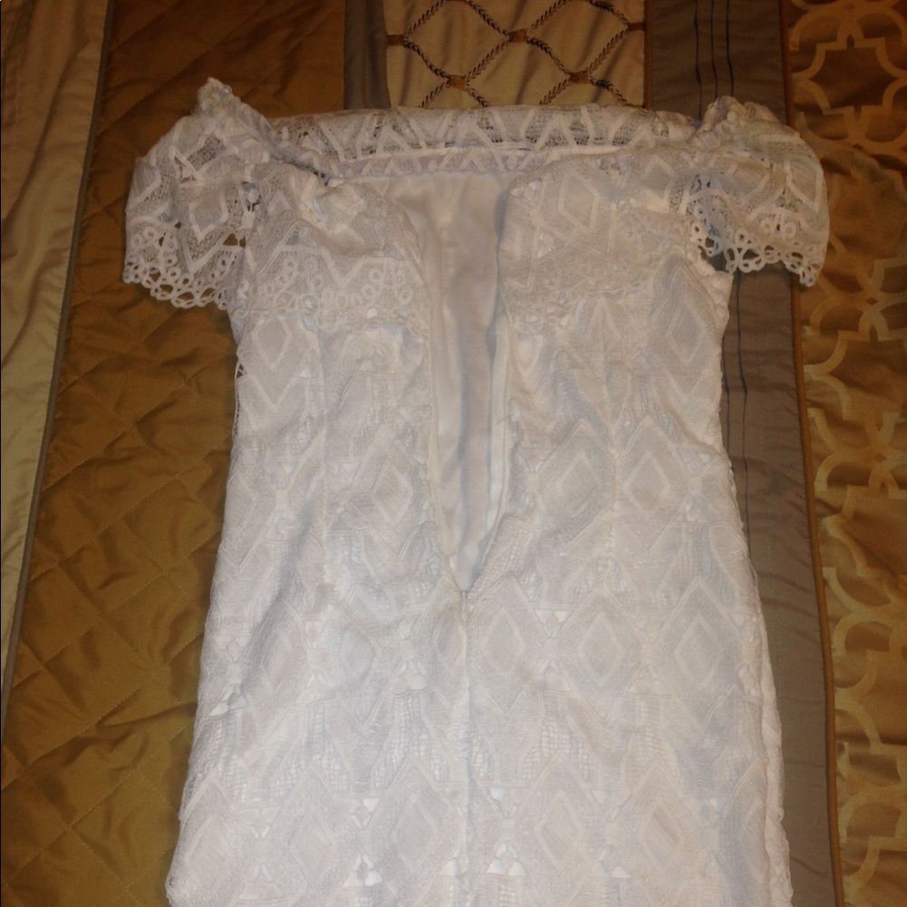 White off the shoulder dress